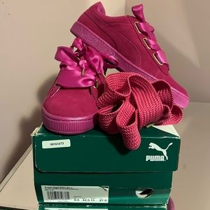 Puma Suede Heart Satin Sneaker